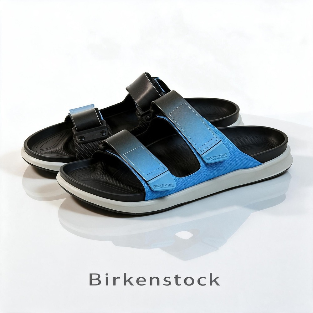 Birkenstock Mogami Terra Mens Black Blue Gradient Sport Sandals 45 L12 M12